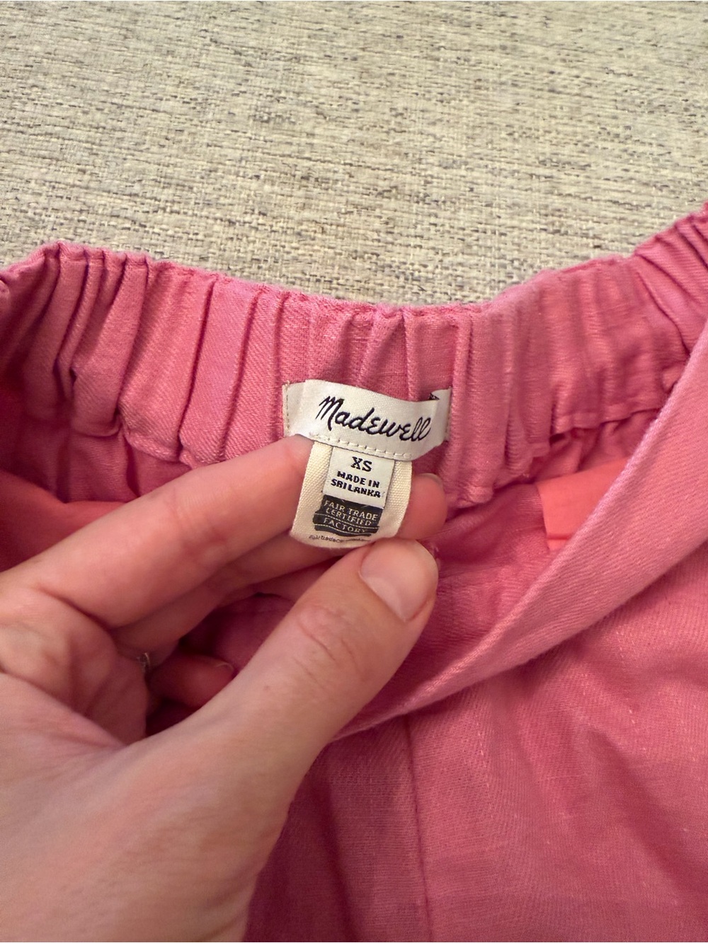 Madewell Coral Pink Mini Skirt